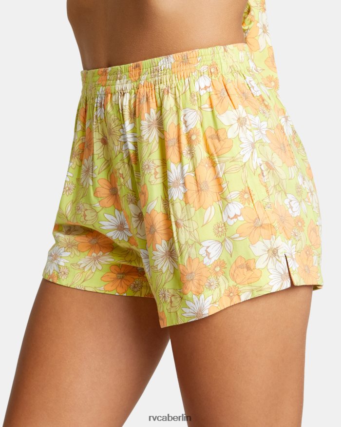 RVCA Sawyer-Webshorts BF4L8X1464 Kleidung Limeade Frauen