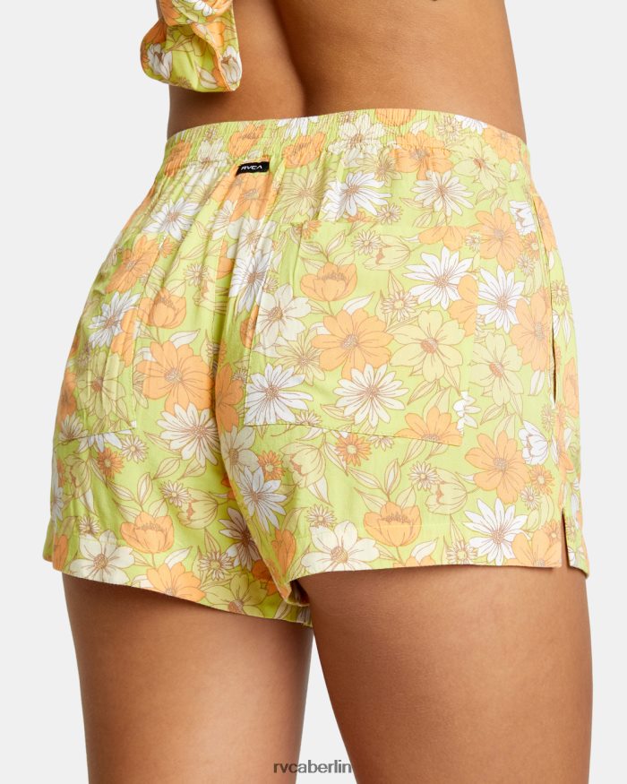 RVCA Sawyer-Webshorts BF4L8X1464 Kleidung Limeade Frauen