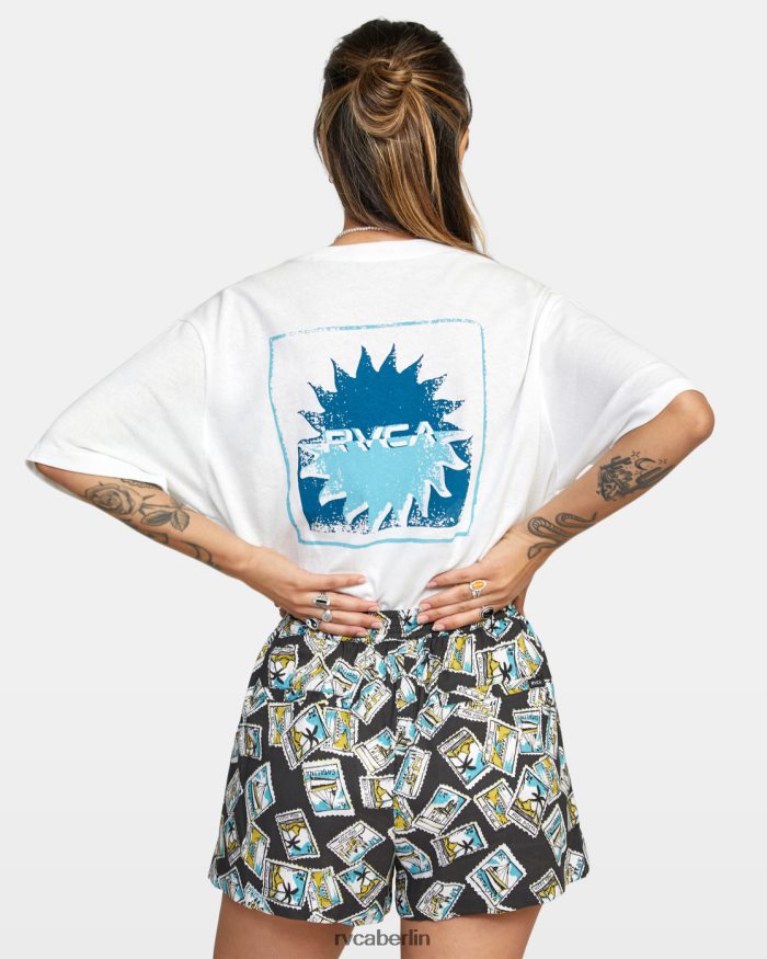 RVCA Sawyer-Webshorts BF4L8X1618 Kleidung Schwarz Frauen