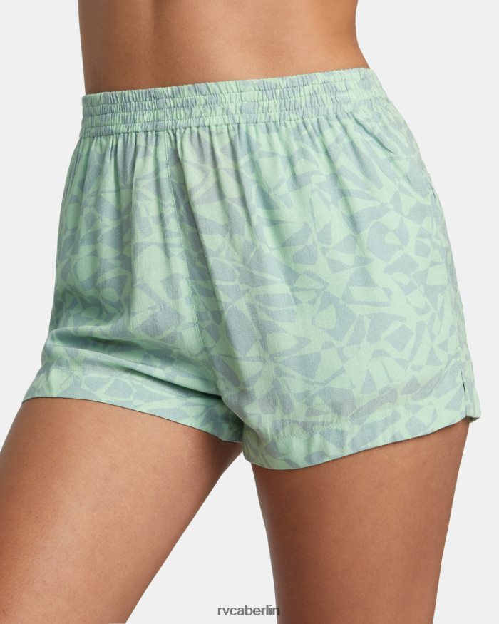 RVCA Sawyer Öko-Viskose-Shorts BF4L8X1162 Kleidung Seeschaum Frauen
