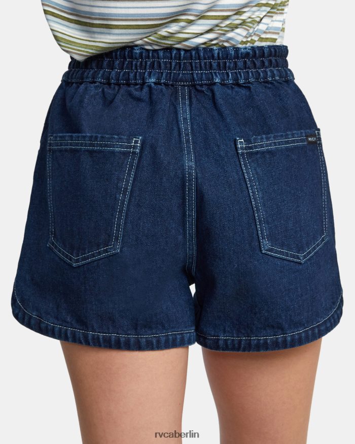 RVCA Venezia-Jeansshorts BF4L8X1726 Kleidung dunkles Indigo Frauen