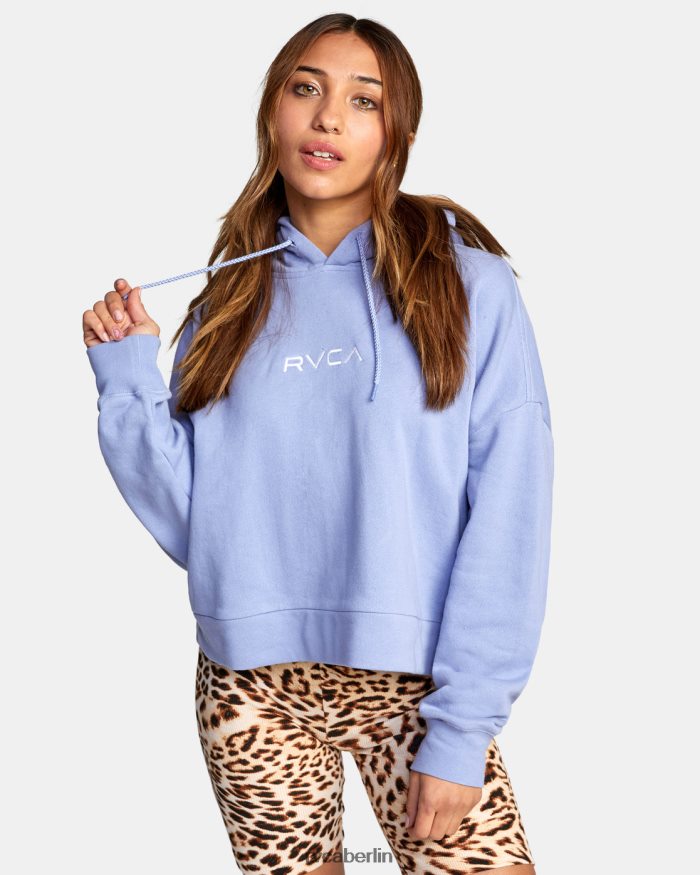 RVCA Kleiner Venedig-Kapuzenpullover BF4L8X1702 Kleidung grau lila Frauen