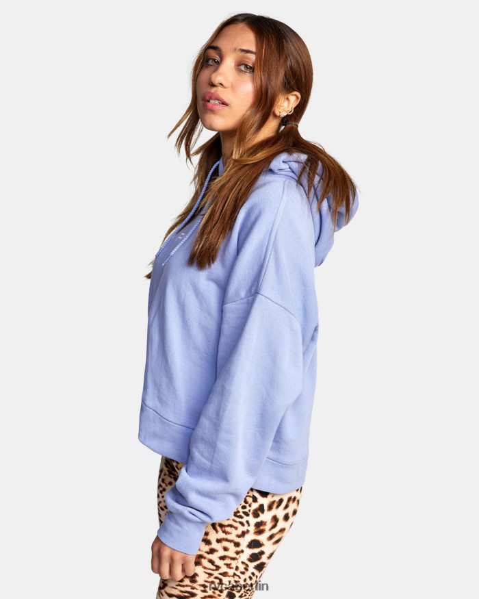 RVCA Kleiner Venedig-Kapuzenpullover BF4L8X1702 Kleidung grau lila Frauen