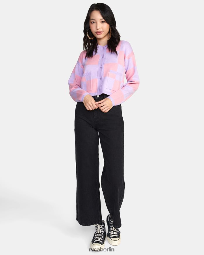 RVCA Brady-Strickjacke BF4L8X1597 Kleidung Lavendel Frauen