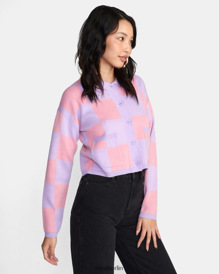 RVCA Brady-Strickjacke BF4L8X1597 Kleidung Lavendel Frauen