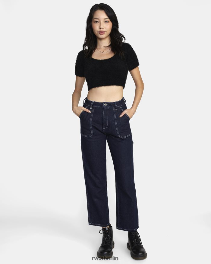 RVCA Murray-Kurzpullover BF4L8X1667 Kleidung Schwarz Frauen