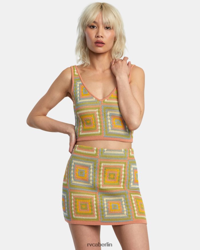 RVCA Pullover-Oberteil „Shadow Box“. BF4L8X1413 Kleidung Guave Frauen