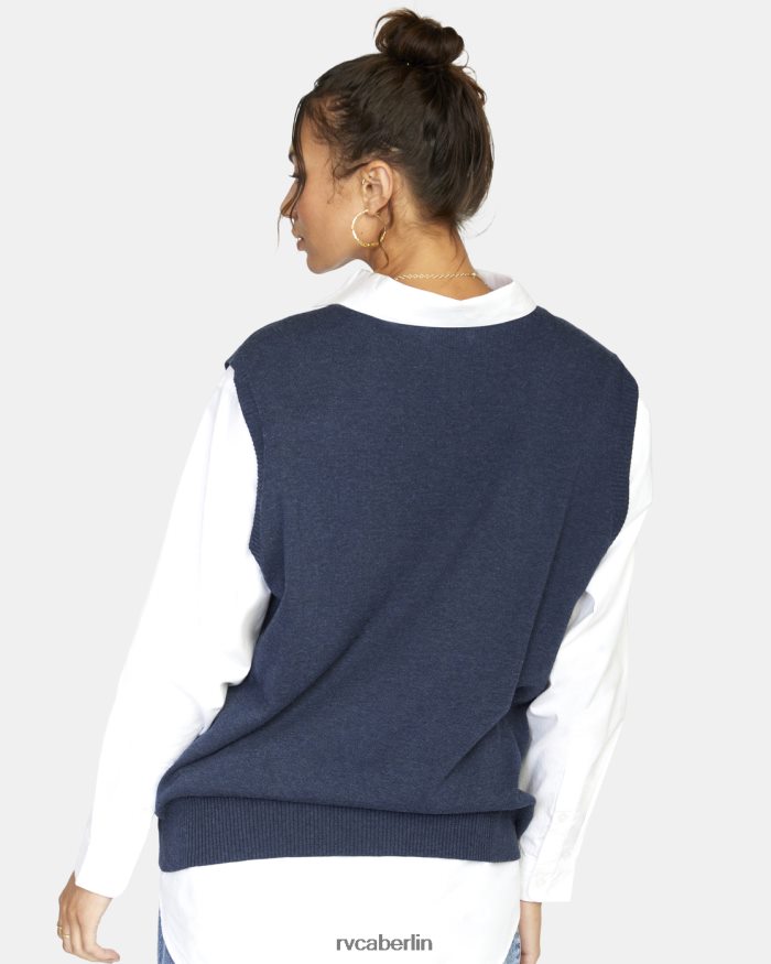 RVCA Pulloverweste aus der Heimatstadt BF4L8X1576 Kleidung stimmungsvolles Blau Frauen