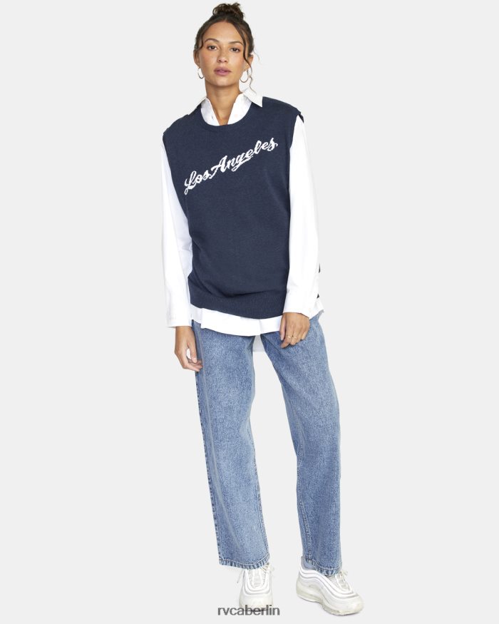RVCA Pulloverweste aus der Heimatstadt BF4L8X1576 Kleidung stimmungsvolles Blau Frauen