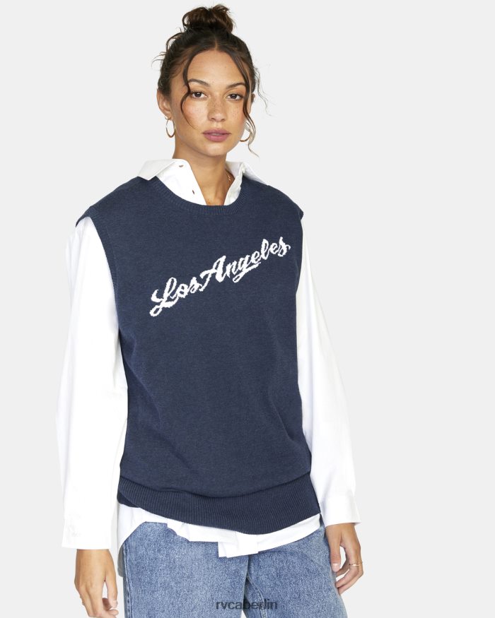 RVCA Pulloverweste aus der Heimatstadt BF4L8X1576 Kleidung stimmungsvolles Blau Frauen