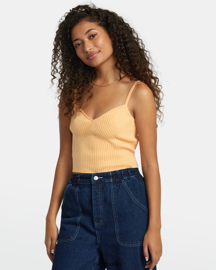 RVCA Silhouette gestricktes Tanktop BF4L8X1235 Kleidung Melone Frauen