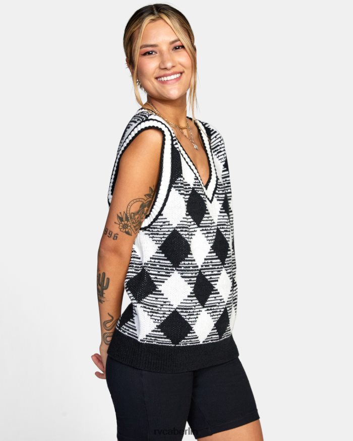 RVCA Vergiss mich nicht, übergroße Pulloverweste BF4L8X1599 Kleidung Schwarz Frauen