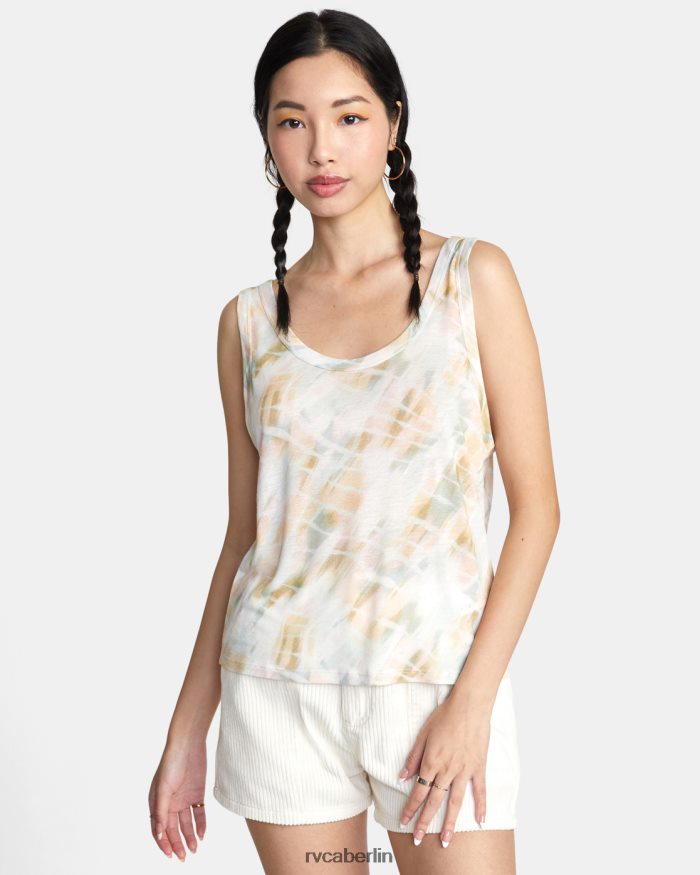 RVCA Faules Tanktop BF4L8X1443 Kleidung flüstern weiß Frauen