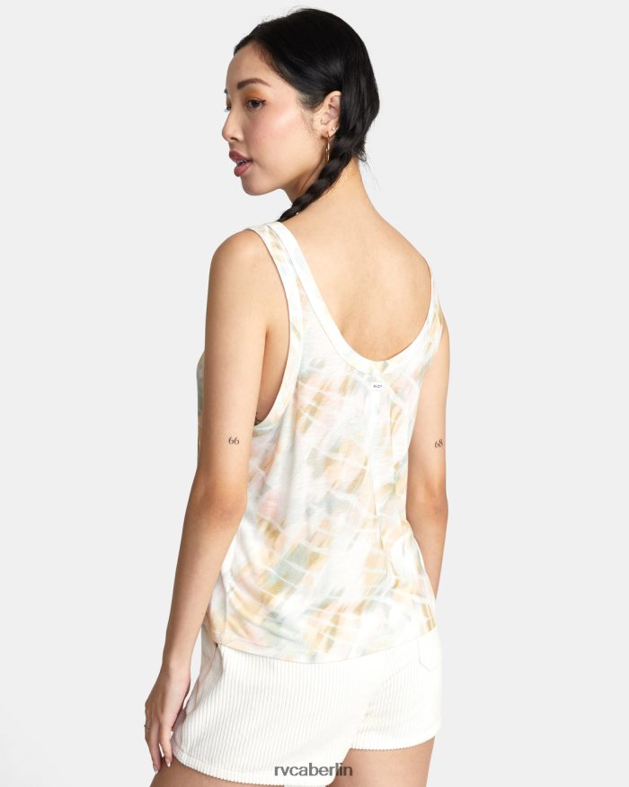 RVCA Faules Tanktop BF4L8X1443 Kleidung flüstern weiß Frauen