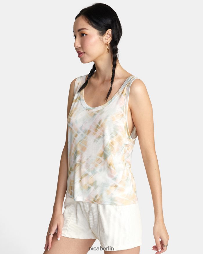 RVCA Faules Tanktop BF4L8X1443 Kleidung flüstern weiß Frauen