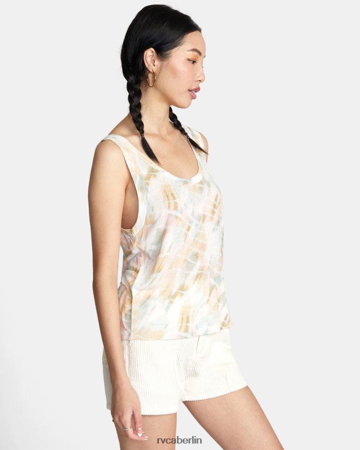RVCA Faules Tanktop BF4L8X1443 Kleidung flüstern weiß Frauen