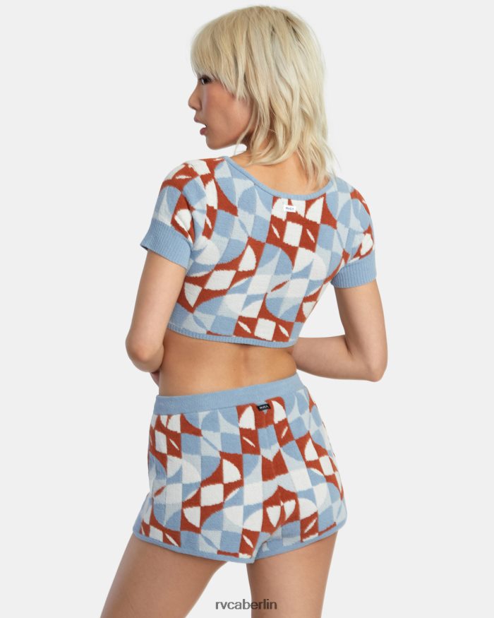 RVCA Geode-Strick-Crop-Top BF4L8X1385 Kleidung Sandelholz Frauen