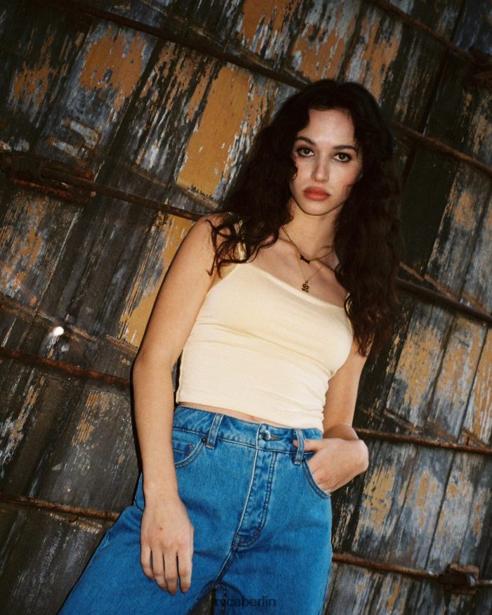 RVCA Kanarisches Cami-Top BF4L8X1650 Kleidung Aprikose Frauen