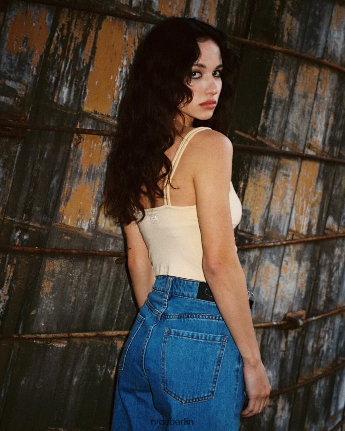 RVCA Kanarisches Cami-Top BF4L8X1650 Kleidung Aprikose Frauen