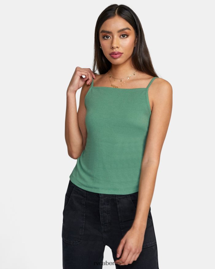 RVCA Modernes Liebes-Tanktop BF4L8X1671 Kleidung grüner Efeu Frauen