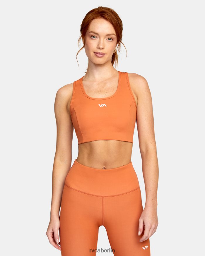 RVCA VA Essential Sport-BH BF4L8X1549 Kleidung Kakao Frauen