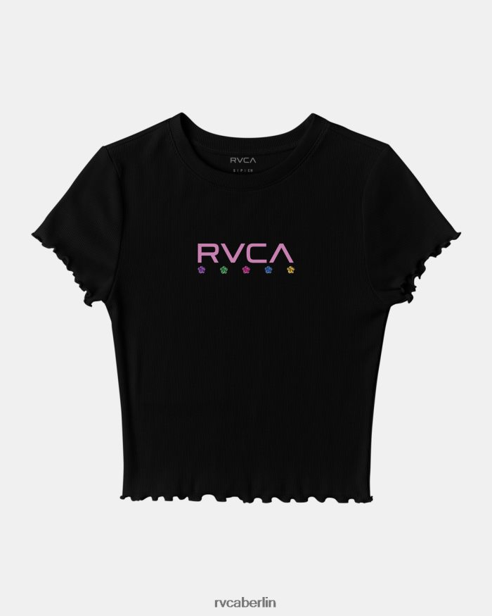 RVCA Balance-T-Shirt BF4L8X1111 Kleidung Schwarz Frauen