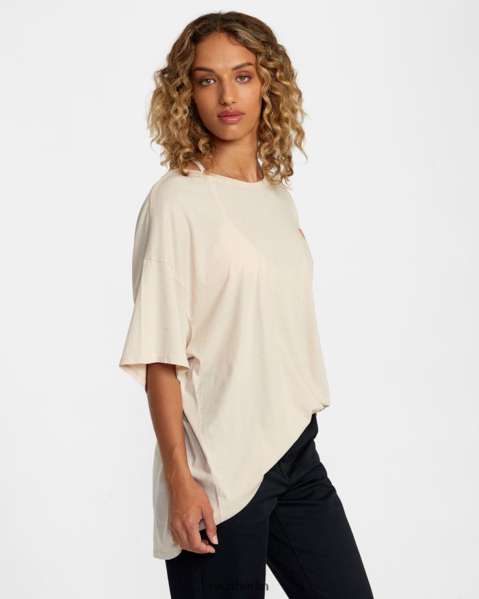 RVCA Banjo-T-Shirt BF4L8X1149 Kleidung Kreide Frauen