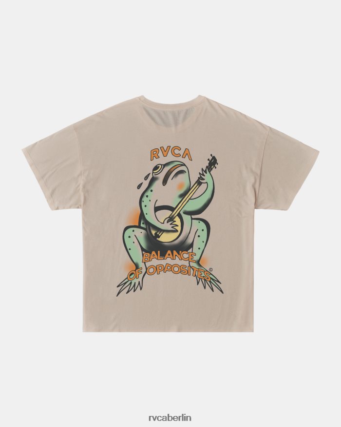 RVCA Banjo-T-Shirt BF4L8X1149 Kleidung Kreide Frauen