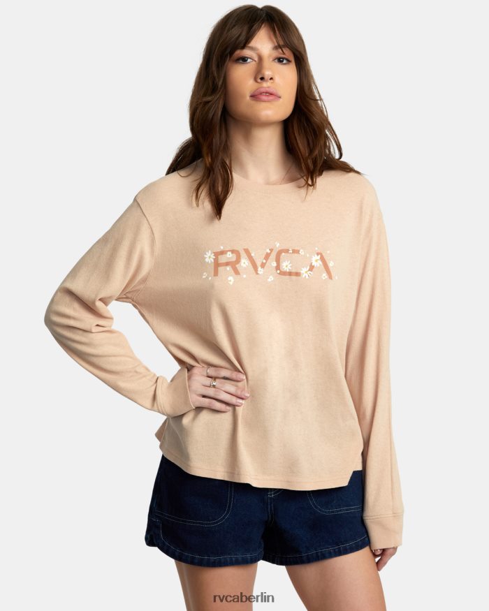 RVCA Big Daisy Langarm-T-Shirt BF4L8X1034 Kleidung nackt Frauen