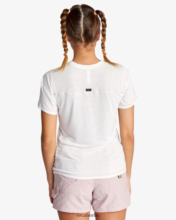 RVCA Fielder-Strick-T-Shirt BF4L8X1480 Kleidung Wolke Frauen