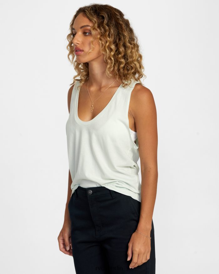 RVCA Geprägtes Tanktop BF4L8X1197 Kleidung Himmelblau Frauen