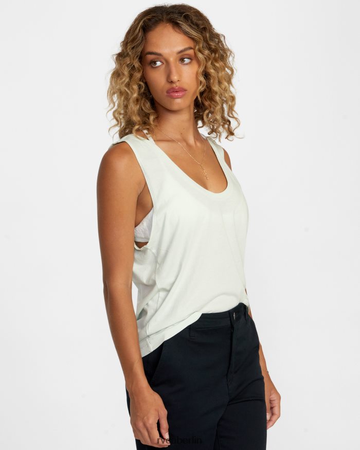 RVCA Geprägtes Tanktop BF4L8X1197 Kleidung Himmelblau Frauen
