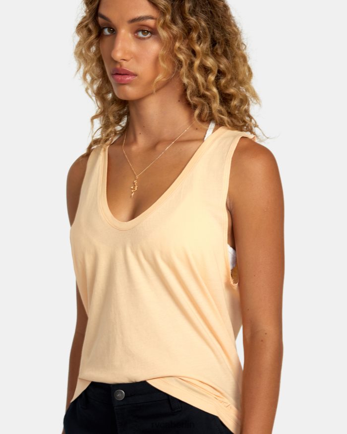 RVCA Geprägtes Tanktop BF4L8X1236 Kleidung Melone Frauen