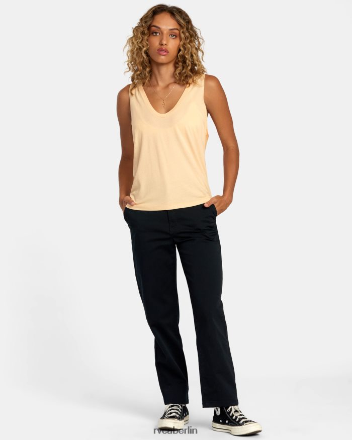 RVCA Geprägtes Tanktop BF4L8X1236 Kleidung Melone Frauen