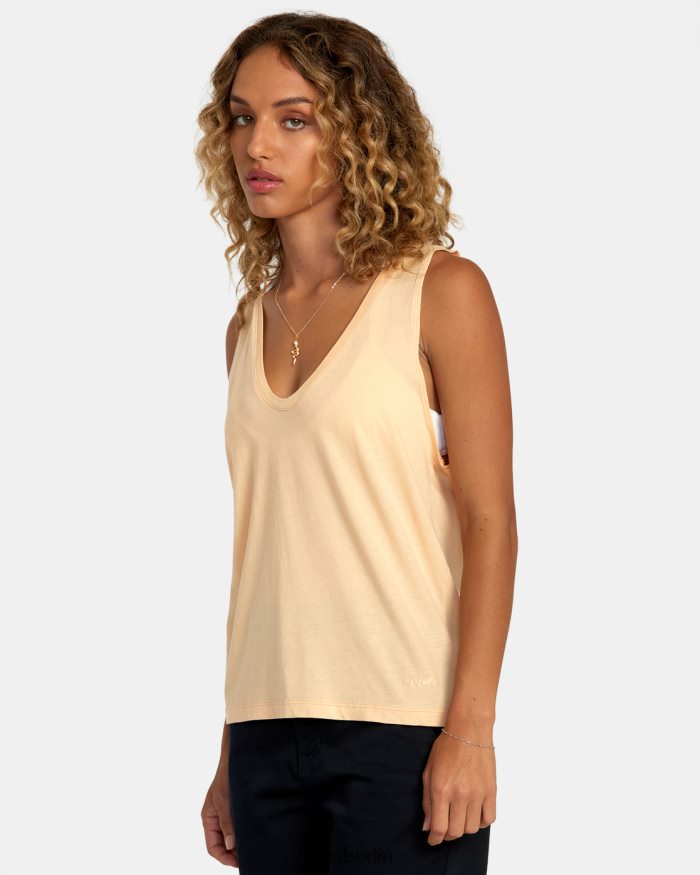 RVCA Geprägtes Tanktop BF4L8X1236 Kleidung Melone Frauen