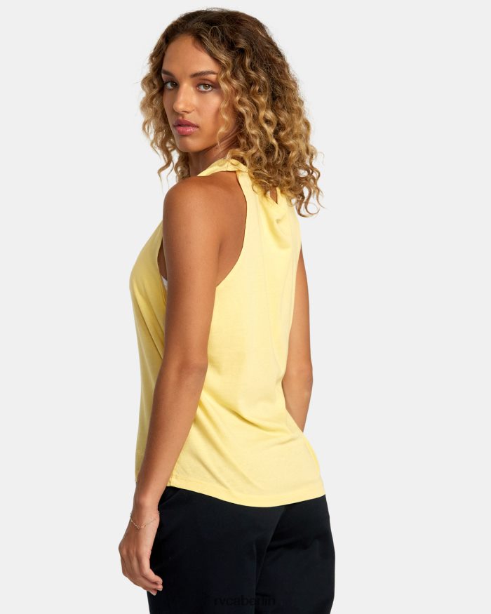 RVCA Geprägtes Tanktop BF4L8X1248 Kleidung golden Frauen