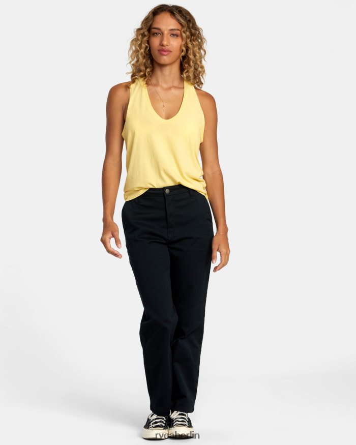 RVCA Geprägtes Tanktop BF4L8X1248 Kleidung golden Frauen