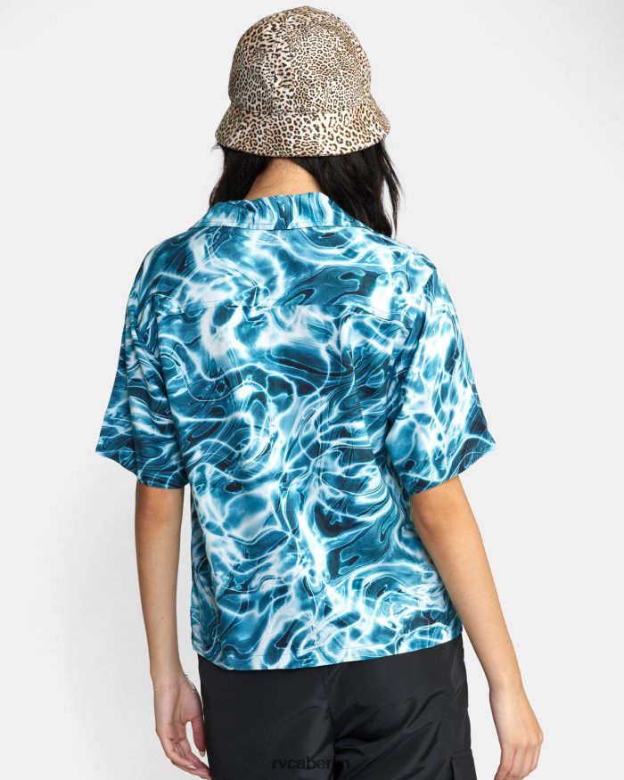 RVCA Gewelltes Button-Down-Oberteil BF4L8X1705 Kleidung Wiesenbach Frauen