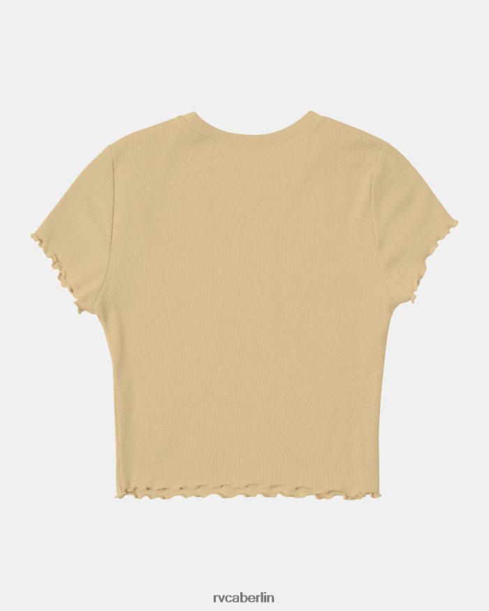 RVCA Glanz-T-Shirt BF4L8X1243 Kleidung Creme Frauen