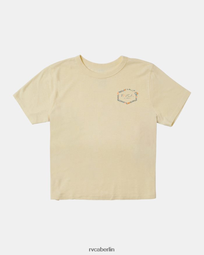 RVCA Hawaii-Hex-T-Shirt BF4L8X172 Kleidung Creme Frauen