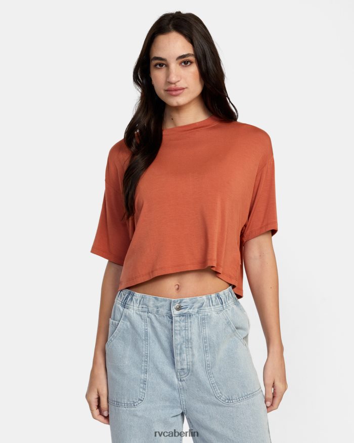 RVCA Hooky-T-Shirt BF4L8X1354 Kleidung Sandelholz Frauen