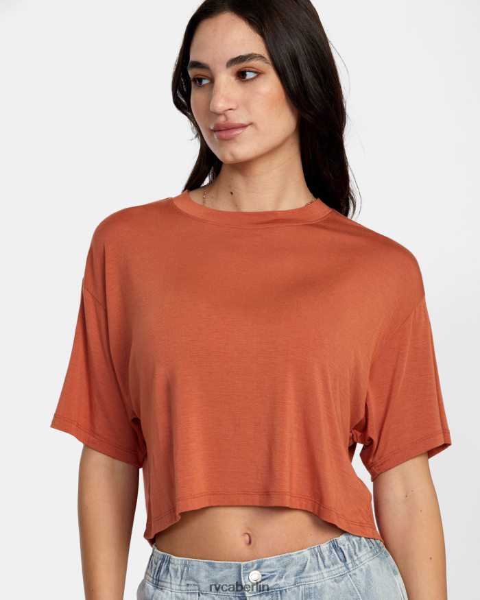 RVCA Hooky-T-Shirt BF4L8X1354 Kleidung Sandelholz Frauen