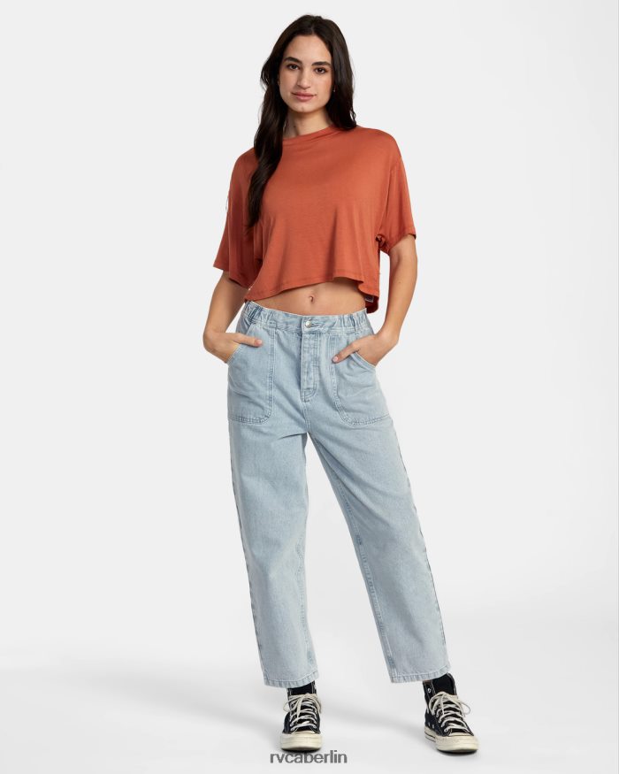 RVCA Hooky-T-Shirt BF4L8X1354 Kleidung Sandelholz Frauen