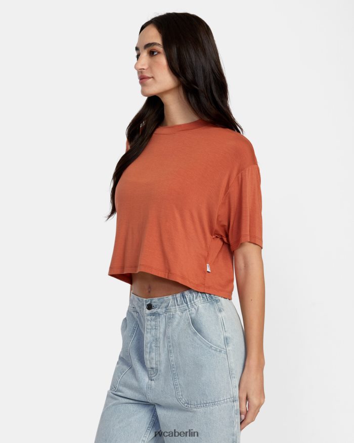 RVCA Hooky-T-Shirt BF4L8X1354 Kleidung Sandelholz Frauen