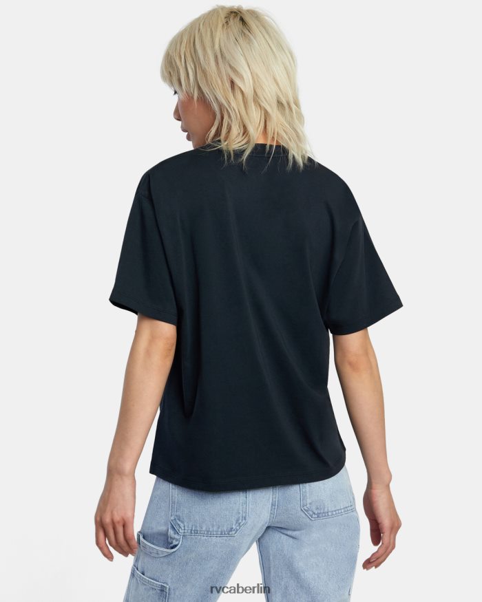 RVCA Jesse Brown Shapes Anyday T-Shirt BF4L8X994 Kleidung Schwarz Frauen