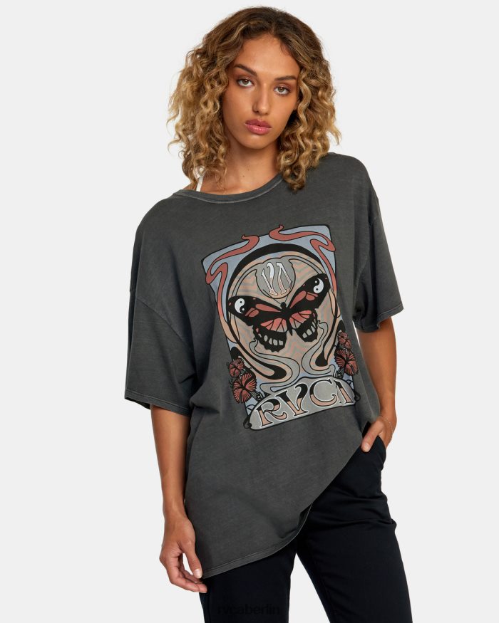 RVCA Jugendstil-T-Shirt BF4L8X1115 Kleidung Pirat schwarz Frauen