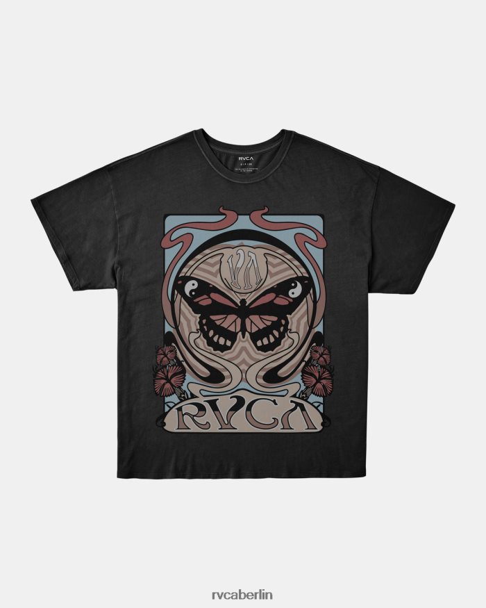 RVCA Jugendstil-T-Shirt BF4L8X1115 Kleidung Pirat schwarz Frauen