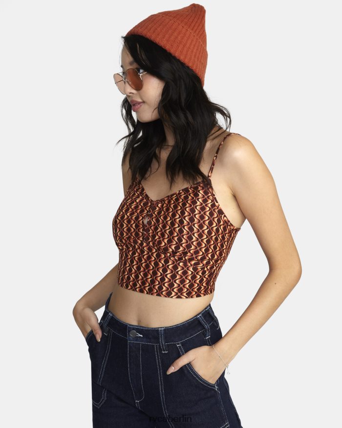 RVCA Moxy-Tanktop BF4L8X1542 Kleidung Espresso Frauen