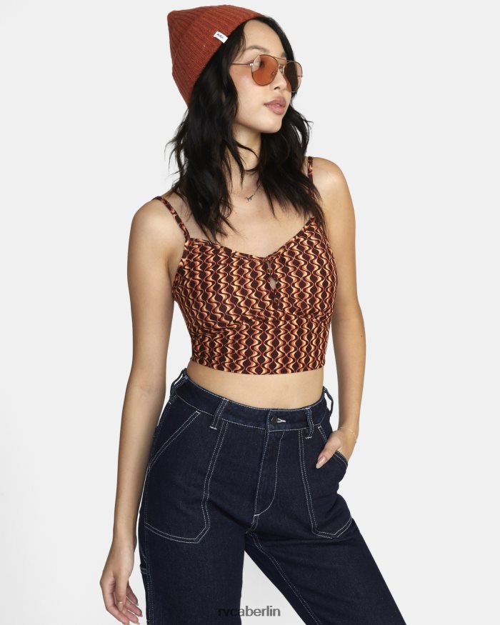 RVCA Moxy-Tanktop BF4L8X1542 Kleidung Espresso Frauen