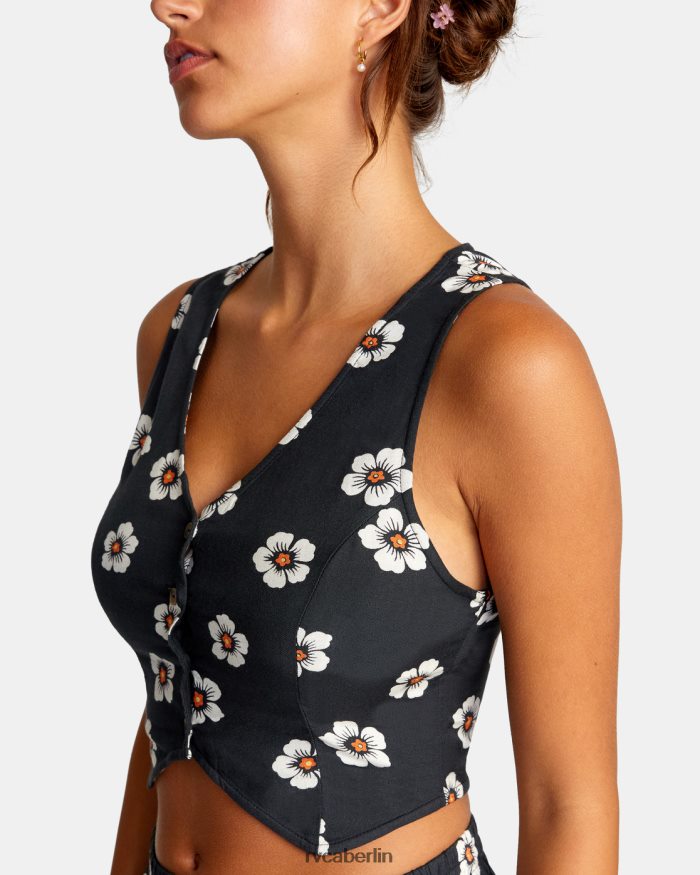 RVCA Sommerliebesweste BF4L8X1518 Kleidung Pirat schwarz Frauen
